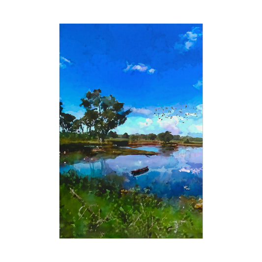 Metricup, Western Australia. Unframed digital watercolour print.